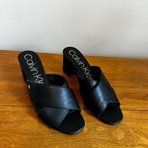 Black Heel Sandals - Calvin Klein